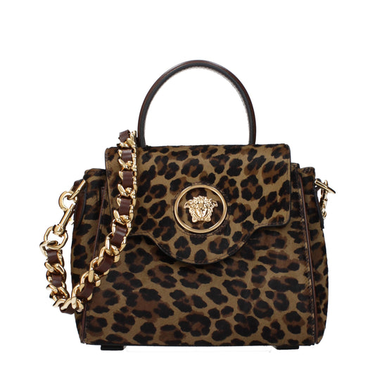 Versace Multicolor Horsehair Handbag