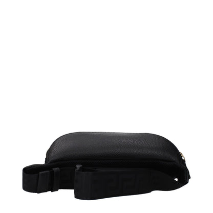 Versace Black Leather Backpack