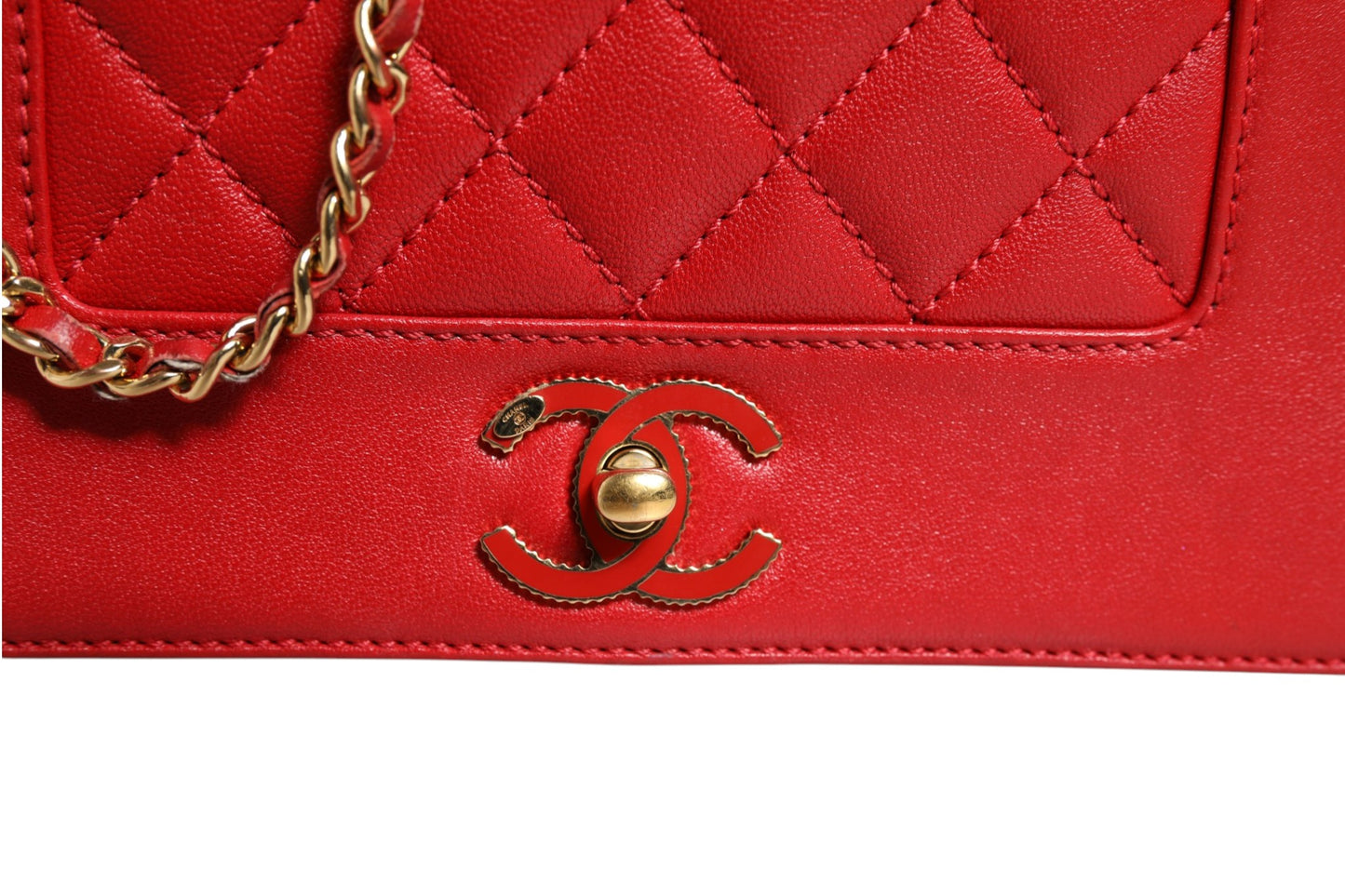 Chanel Burgundy Sheepskin Quilted Leather Mademoiselle Flap Bag