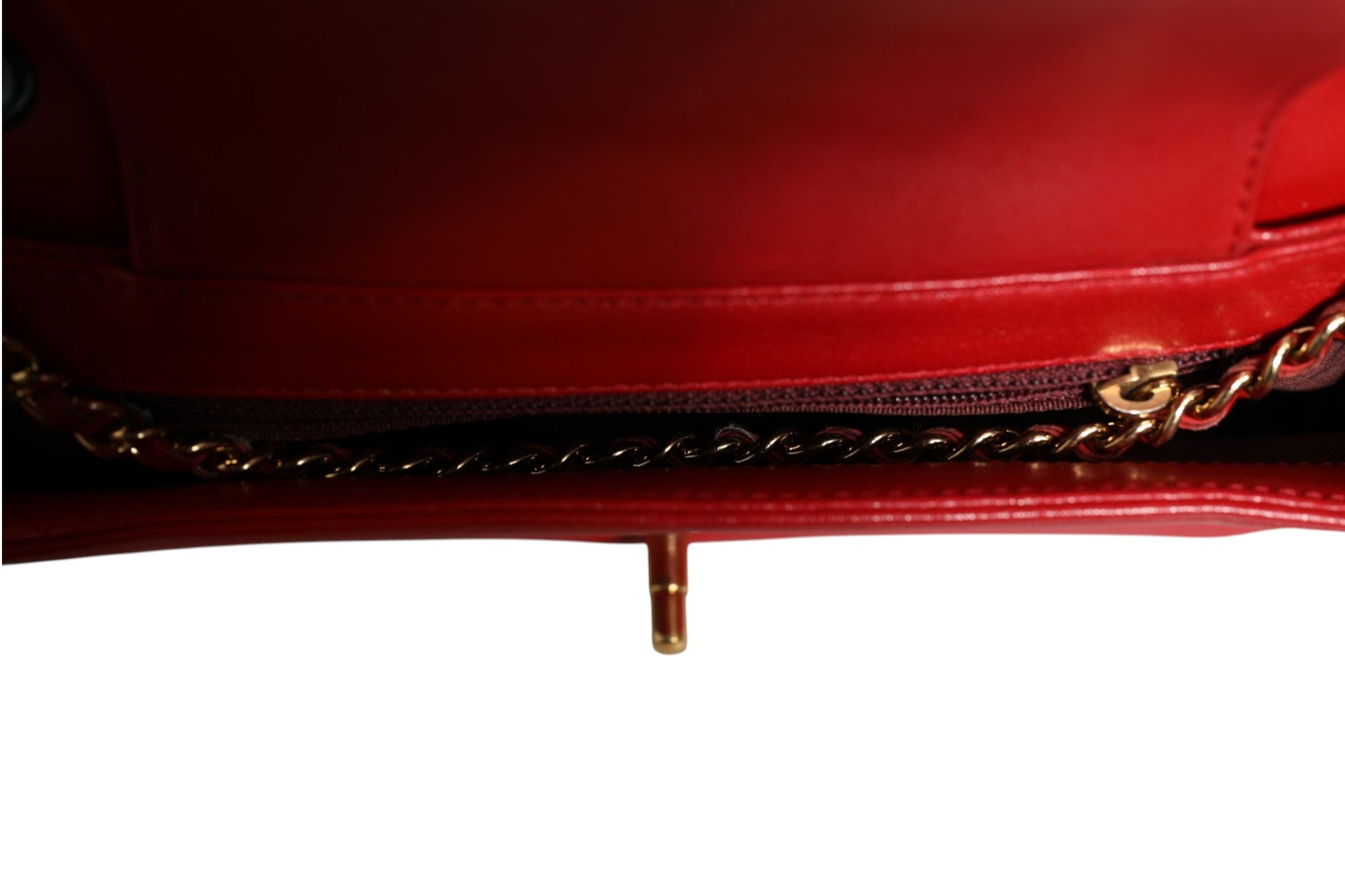 Chanel Burgundy Sheepskin Quilted Leather Mademoiselle Flap Bag