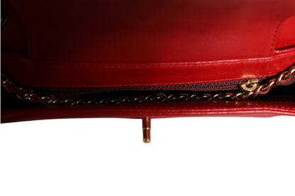 Chanel Burgundy Sheepskin Quilted Leather Mademoiselle Flap Bag