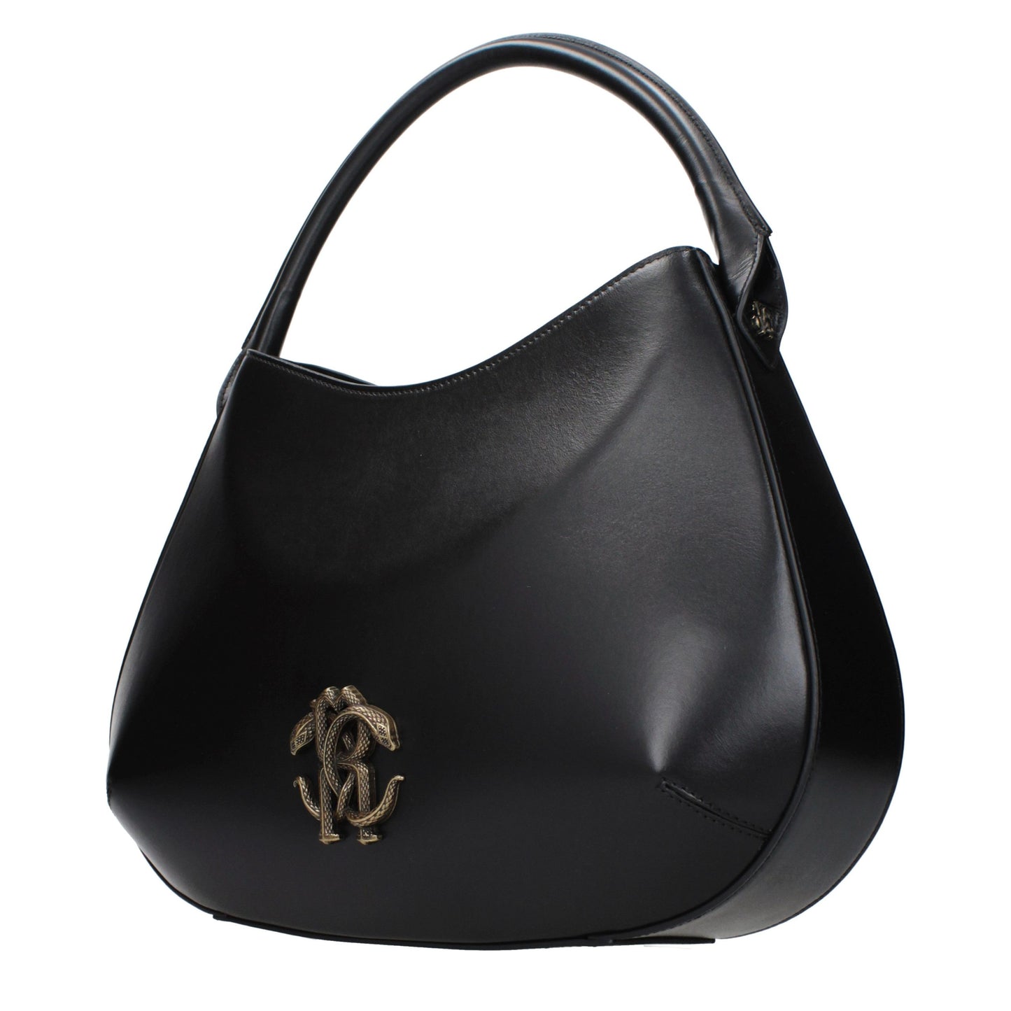 Roberto Cavalli Black Leather Handbag