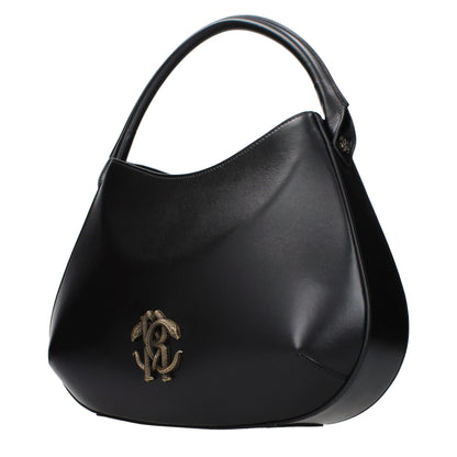 Roberto Cavalli Black Leather Handbag