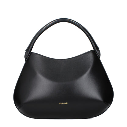 Roberto Cavalli Black Leather Handbag