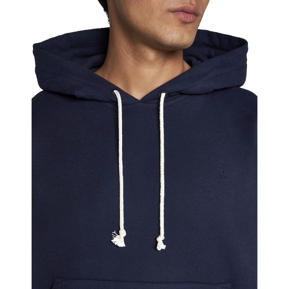 Saint Laurent Blue Cotton Sweatshirt