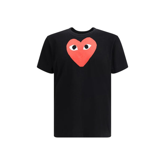 Comme Des Garçons Play Black Cotton T-Shirt
