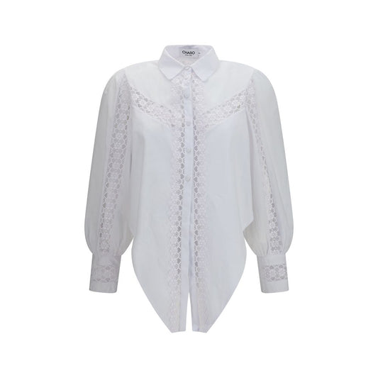 Charo Ruiz White Cotton Blouse