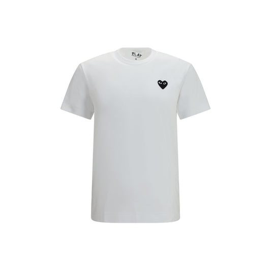 Comme Des Garçons Play White Cotton T-Shirt