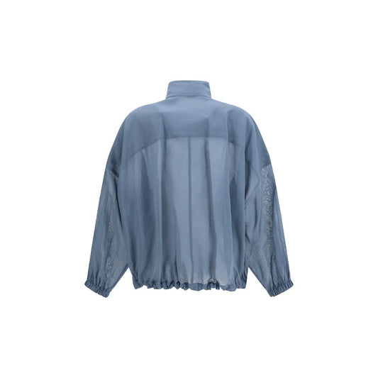 Brunello Cucinelli Blue Cotton Clothing