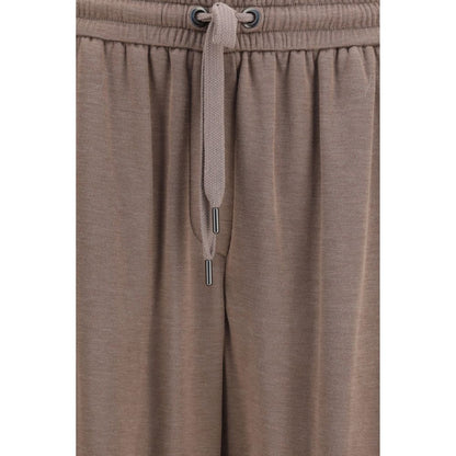 Brunello Cucinelli Brown Cotton Casual Pants