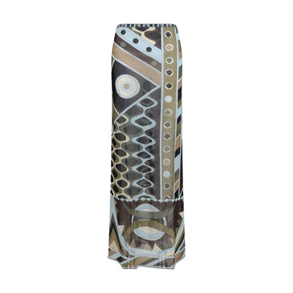 Emilio Pucci Bicolor Polyamide Long Skirt