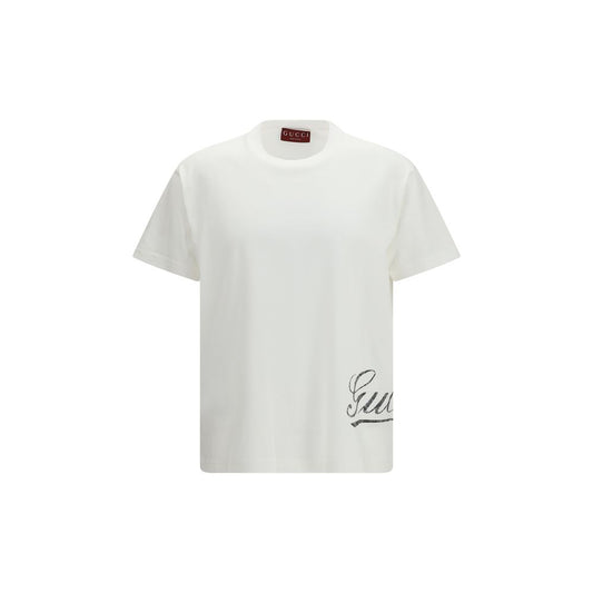 Gucci White Cotton T-Shirt