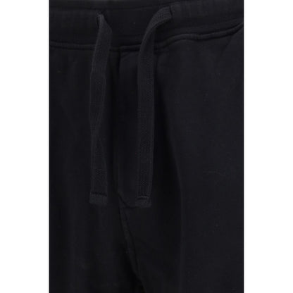 Stone Island Black Cotton Bermuda Shorts