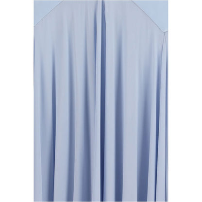 Self-Portrait Blue Viscose Casual Dress