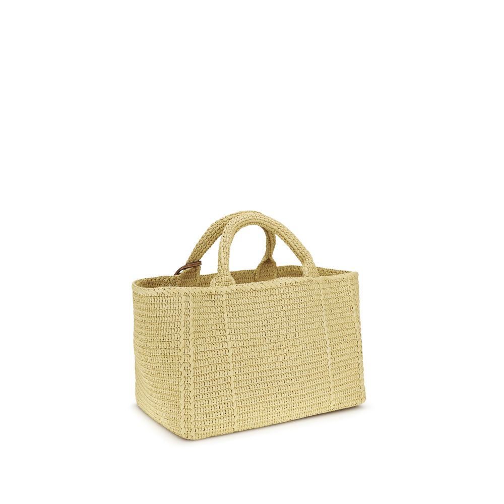 Prada Beige Viscose Shoulder Bag