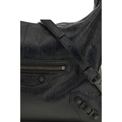 Balenciaga Black Lamb Ovis Aries Aries Shoulder Bag
