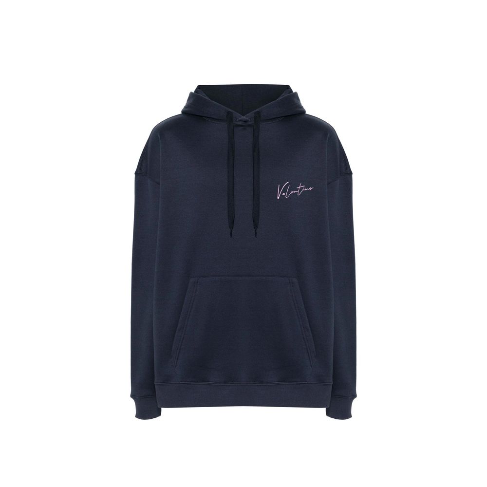 Valentino Blue Cotton Sweatshirt