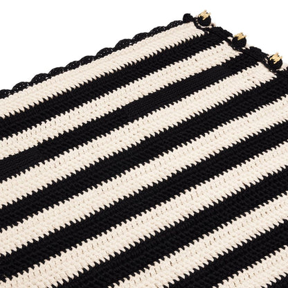 Celine Black Cotton Mini Skirt