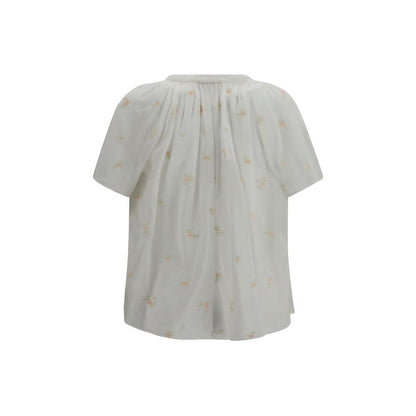 Forte_Forte Beige Cotton Shortsleeve Shirt