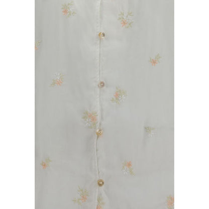 Forte_Forte Beige Cotton Shortsleeve Shirt