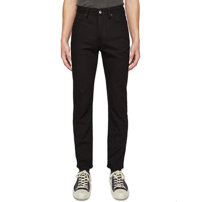 Acne Studios Black Cotton Straight-Leg Jeans