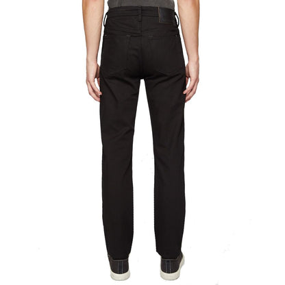 Acne Studios Black Cotton Straight-Leg Jeans