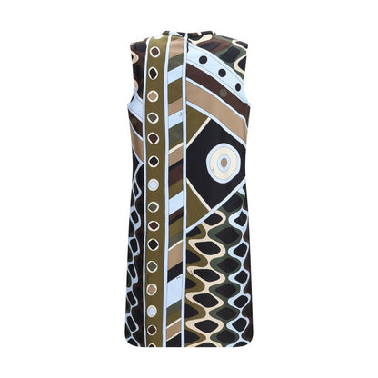 Emilio Pucci Bicolor Acetate Casual Dress