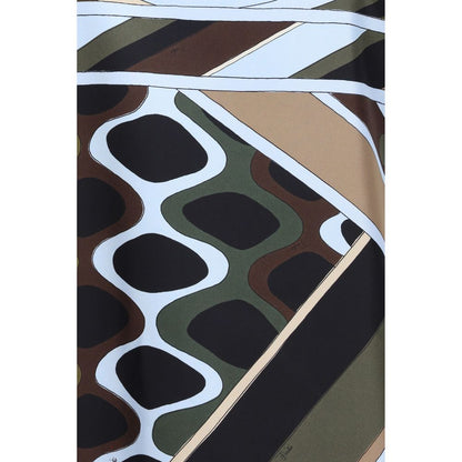 Emilio Pucci Bicolor Acetate Casual Dress