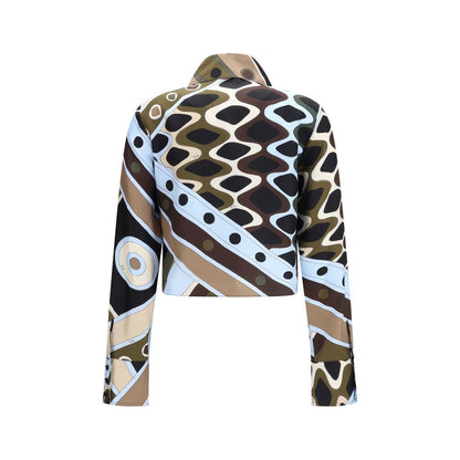 Emilio Pucci Bicolor Silk Pattern Shirt