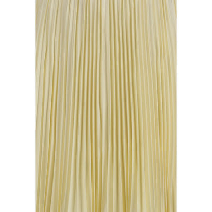 Self-Portrait Bicolor Polyester Midi Skirt