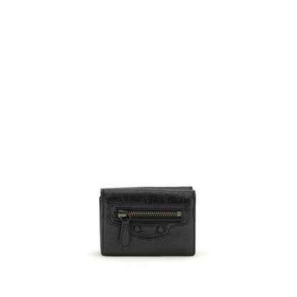 Balenciaga Black Lamb Ovis Aries Aries Wallet