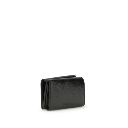 Balenciaga Black Lamb Ovis Aries Aries Wallet