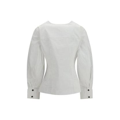 Ganni White Cotton Shirt