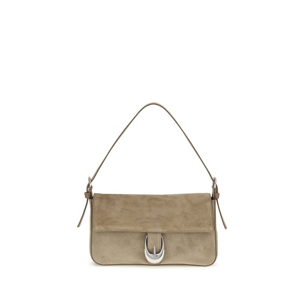 Staud Beige Calf Leather Bos Taurus Shoulder Bag