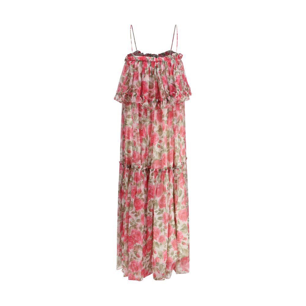 Chloé Multicolor Silk Casual Dress