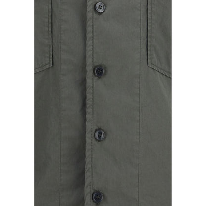 Dolce & Gabbana Gray Cotton Shortsleeve Shirt