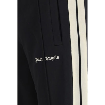 Palm Angels Black Polyester Athletic Pants