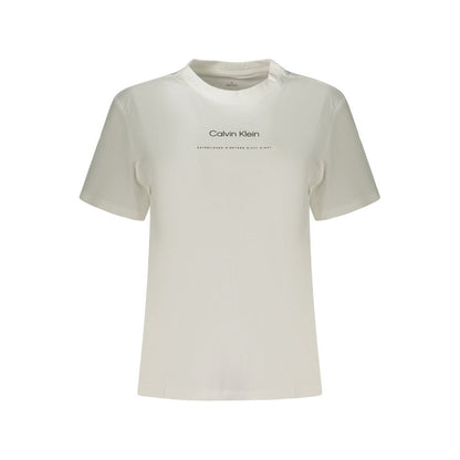 Calvin Klein White Cotton Women T-Shirt