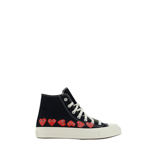 Comme Des Garçons Play x Converse Black Cotton High Top Sneakers