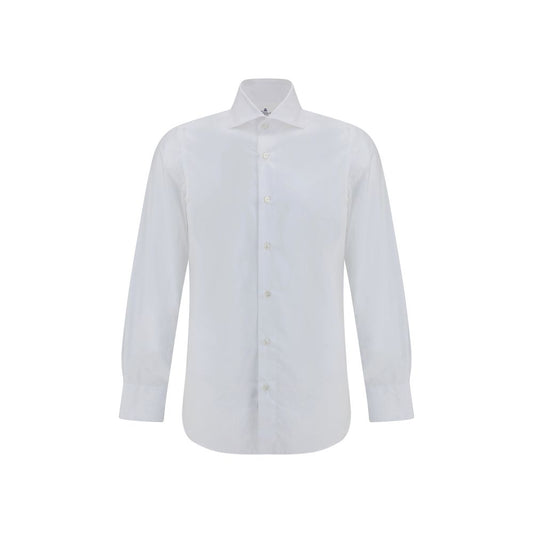 Finamore White Cotton Shirt