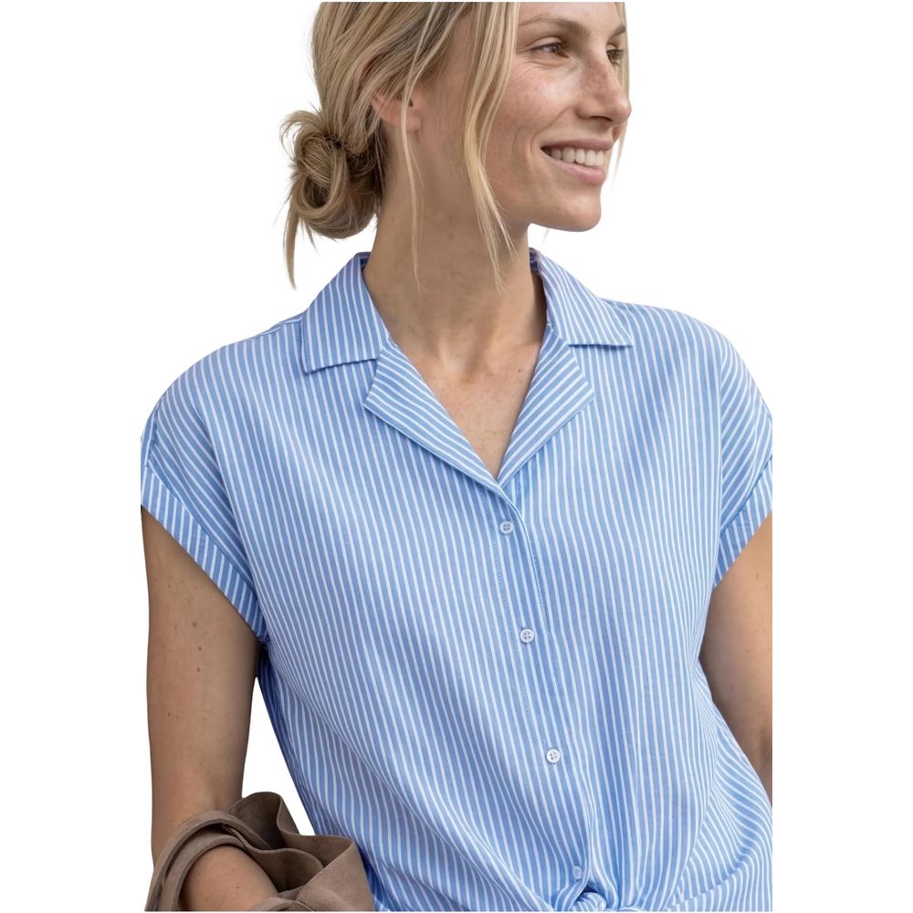 Street One Blue Cotton Shortsleeve Shirt