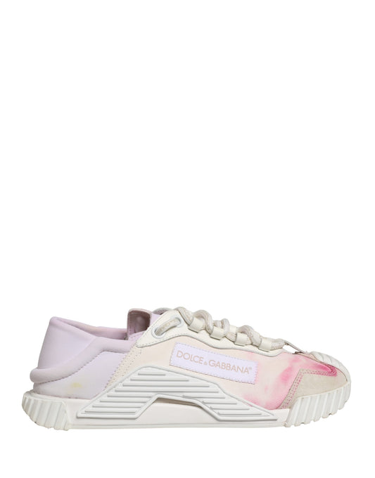 Dolce & Gabbana White NS1 Lace Up Low Top Sneakers Shoes