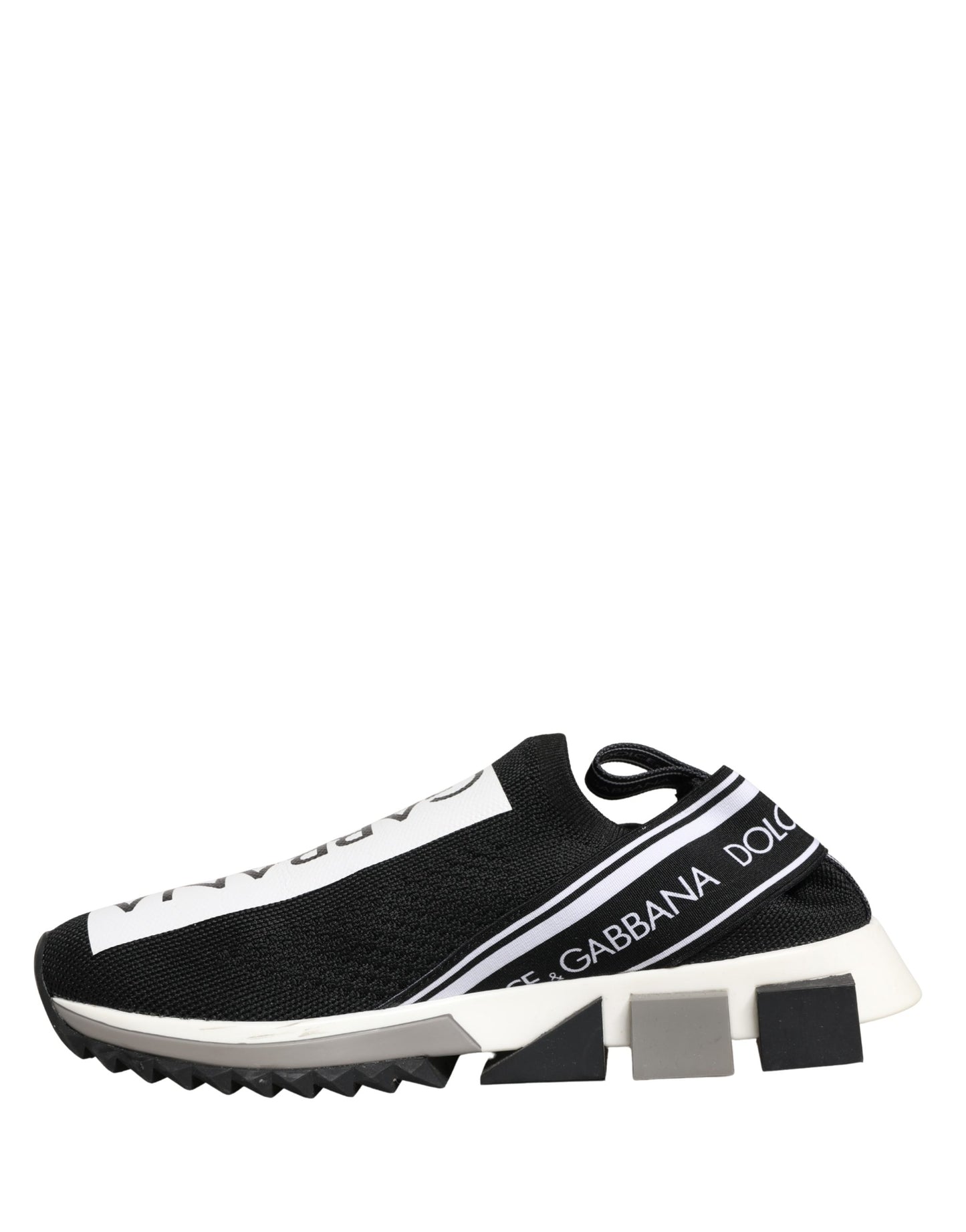 Dolce & Gabbana Black Sorrento Slip On Low Top Sneakers Shoes