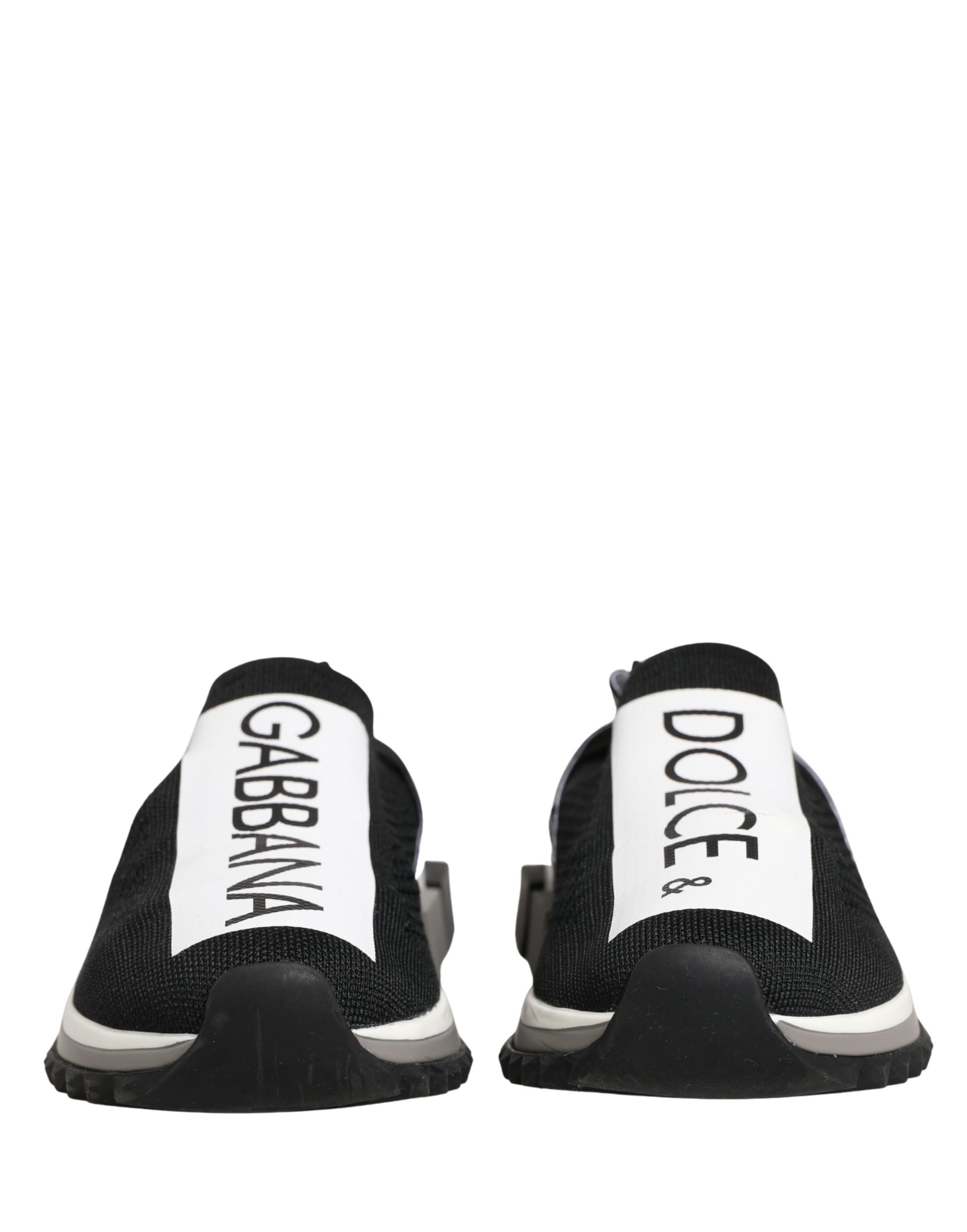 Dolce & Gabbana Black Sorrento Slip On Low Top Sneakers Shoes