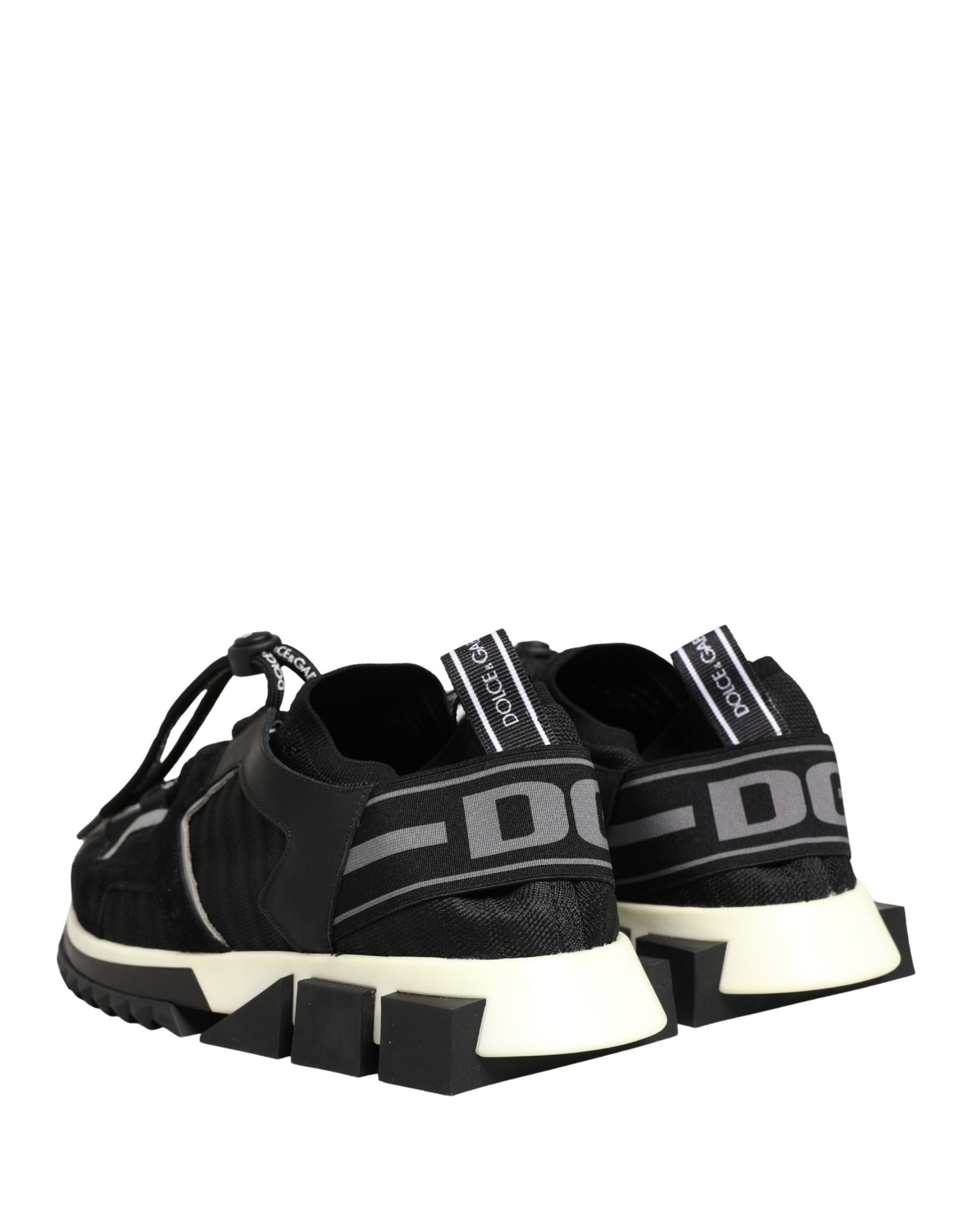 Dolce & Gabbana Black Mesh Sorrento Trekking Sneakers Shoes