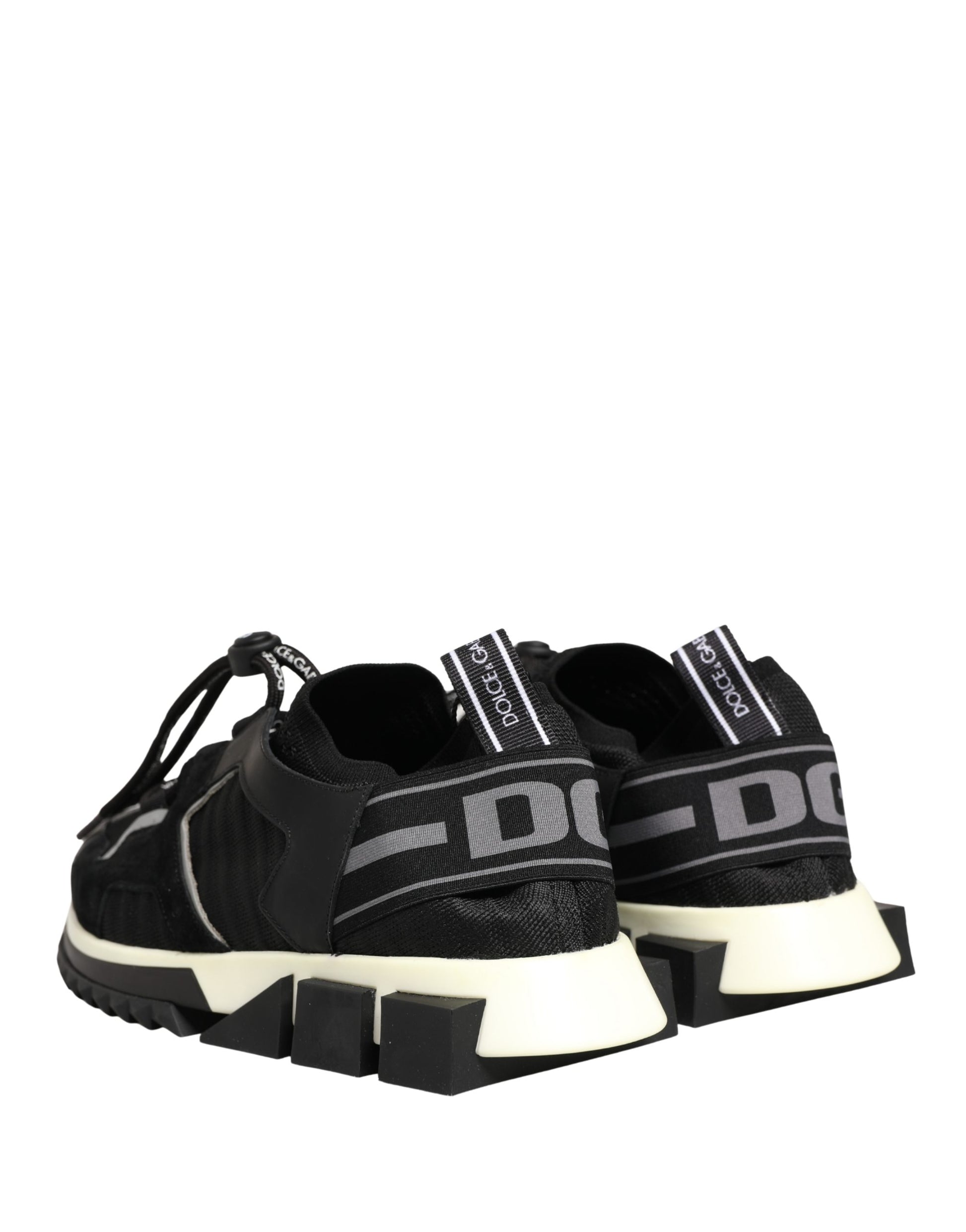 Dolce & Gabbana Black Mesh Sorrento Trekking Sneakers Shoes