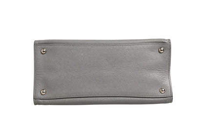 Prada Gray Saffiano Leather Tote