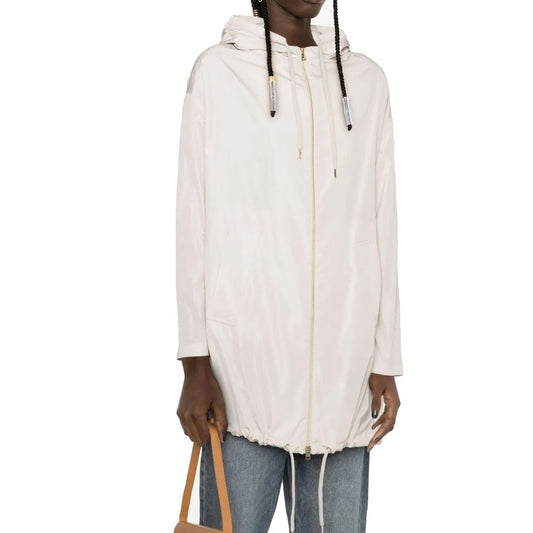 Herno White Polyester Coat