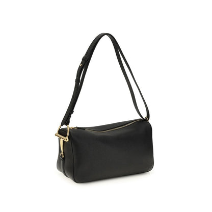 Gucci Black Calf Leather Bos Taurus Shoulder Bag