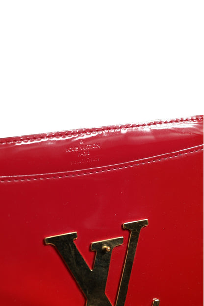 Louis Vuitton Louise PM Red Patent Leather Wallet On Chain